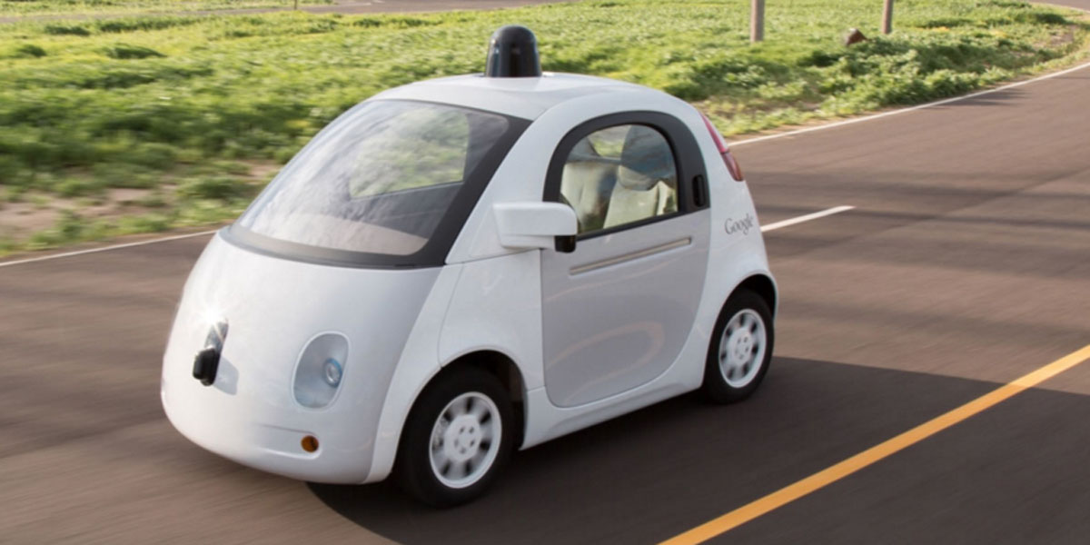 Google self-driving delivery vehicle