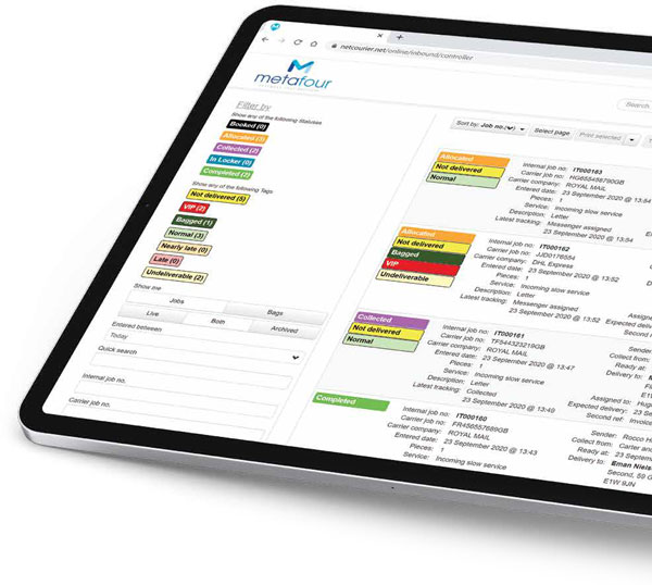 MetaMail iPad Mail Delivery Tracking