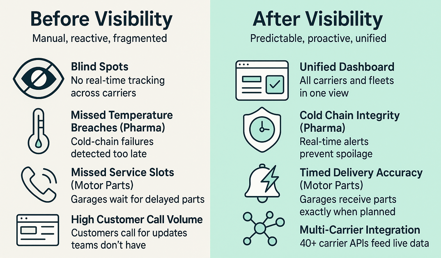 SCM Visibility before and after