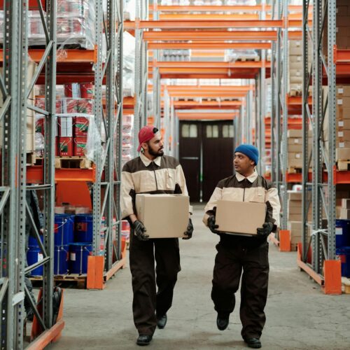 UK parcel sorting depot showing logistics workload and processing complexity