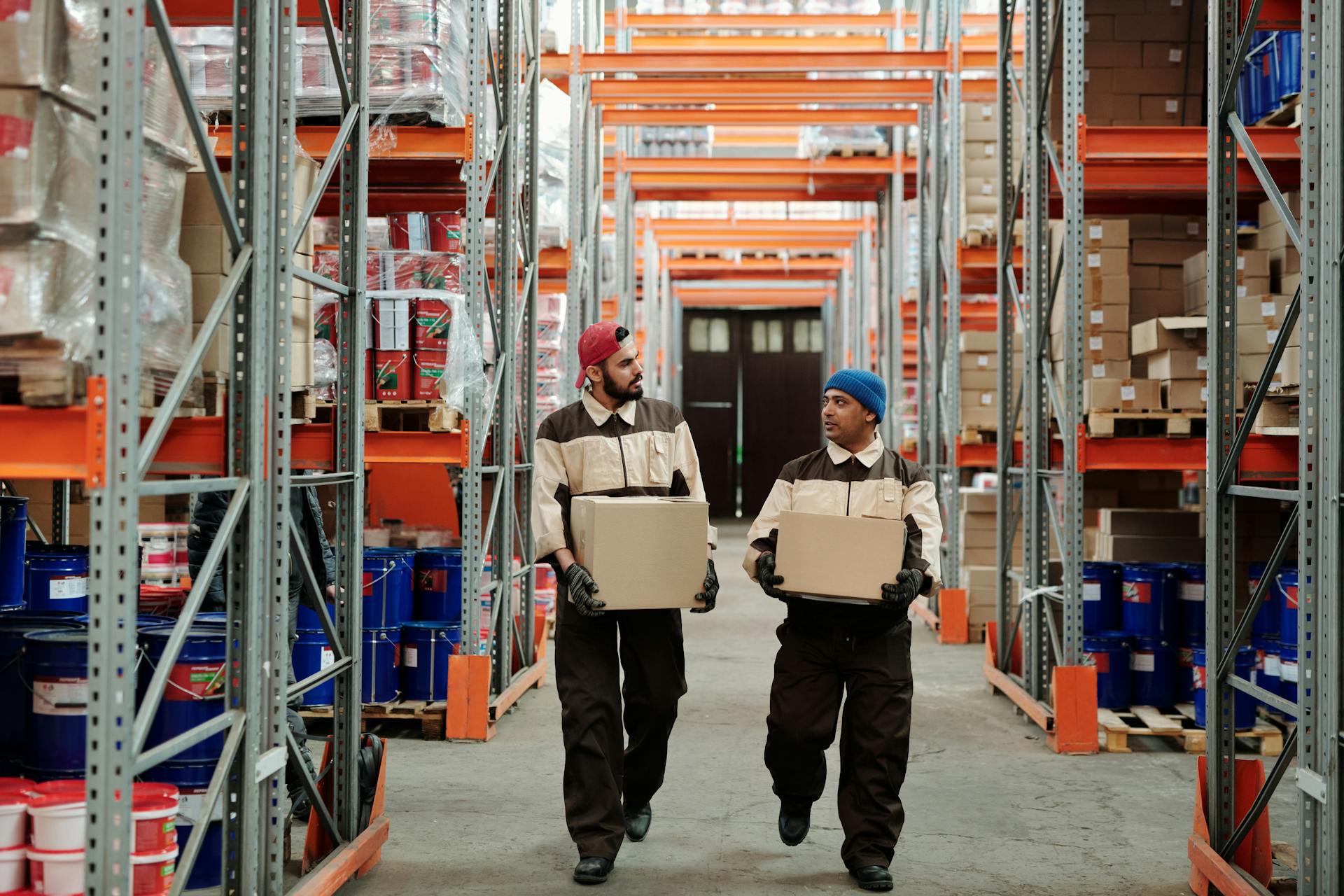 UK parcel sorting depot showing logistics workload and processing complexity